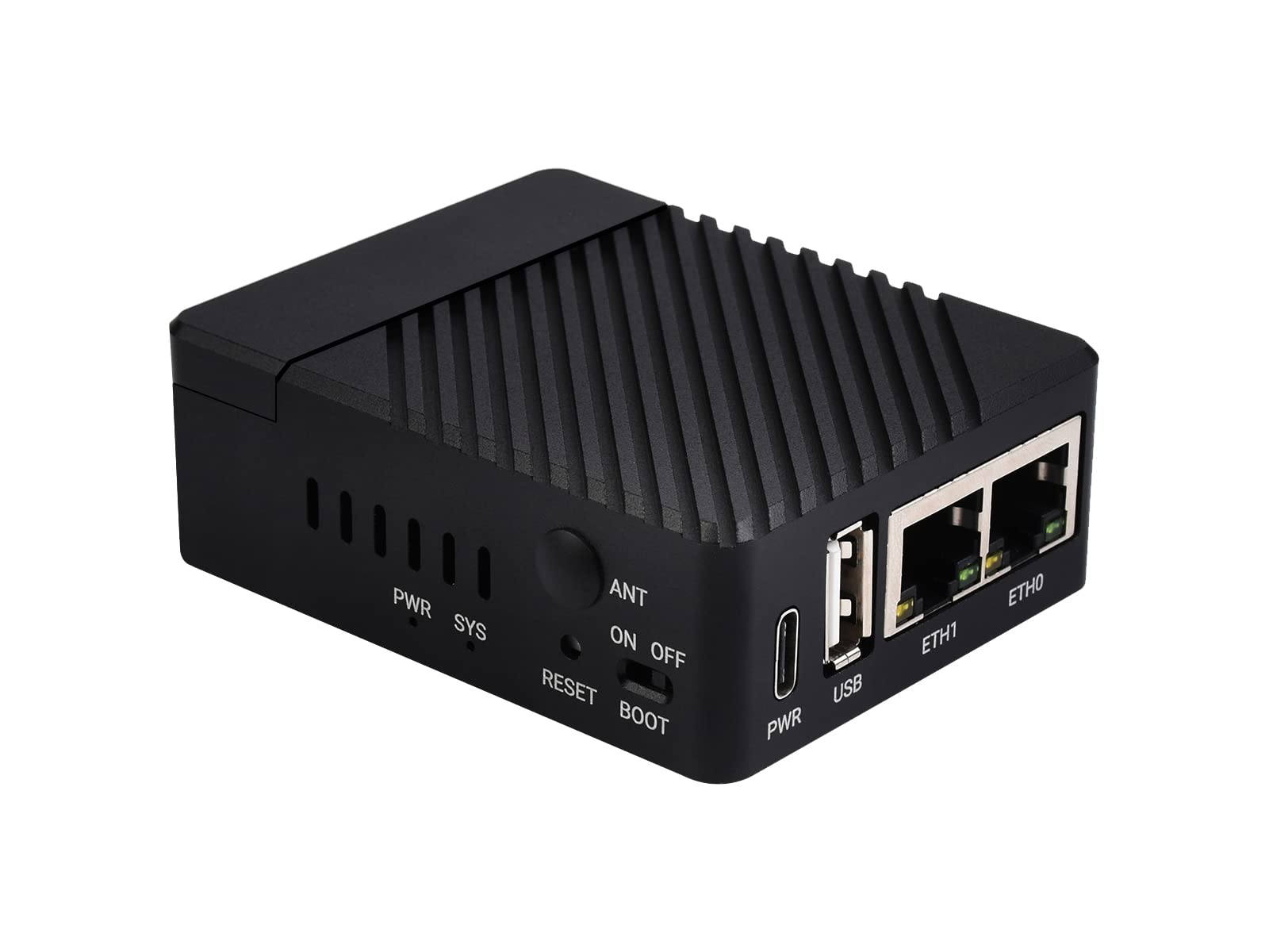 Waveshare Mini Dual Gigabit Ethernet Mini-Computer Kit Compatible with Raspberry Pi Compute Module 4 Suitable for Evaluating Equipped with Aluminum Alloy Case Rich Interfaces(CM4 is NOT Included) Angebot bei HelloDeals