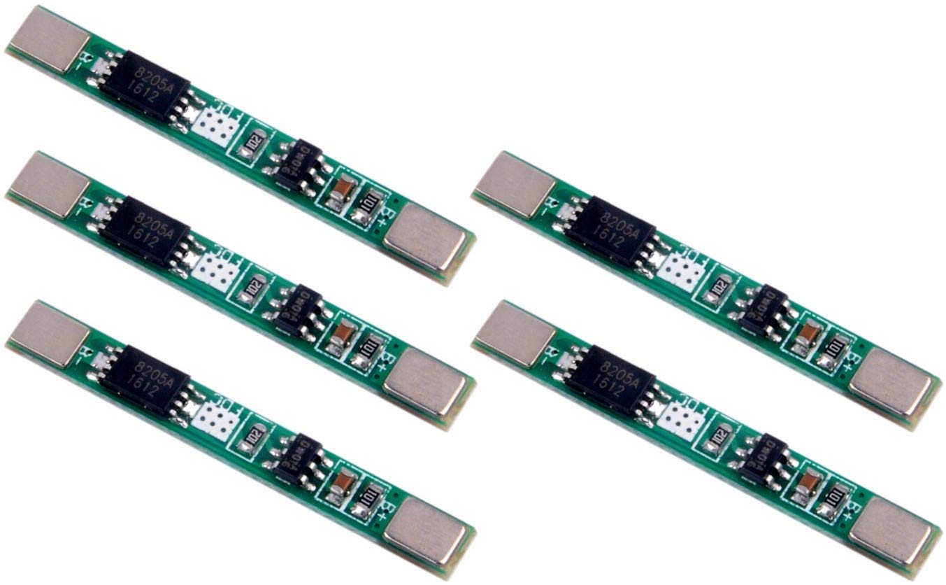 5pcs 1S 3.7V 3A li-ion BMS PCM Battery Protection Board 18650 Lithium Battery Angebot bei HelloDeals