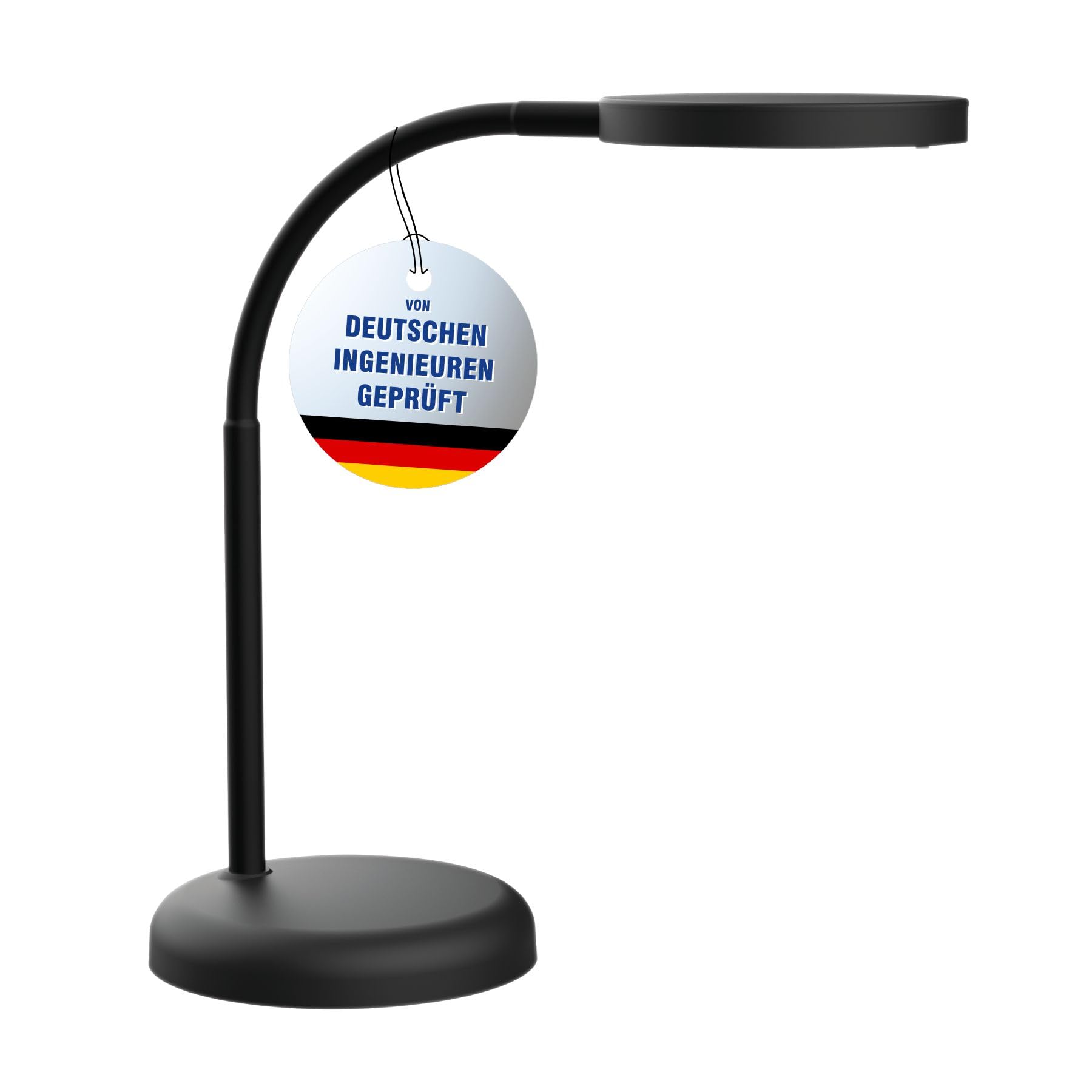 MAUL Schreibtischlampe LED MAULjoy | Kleine Schreibtischlampe mit Standfuß | Moderne Tischlampe für Schreibtisch, Büro | Flexible LED Lampe mit 3000K warmweißem LED Licht | Schwarz Modern 33,5 cm (Höhe) Schwarz Angebot bei HelloDeals