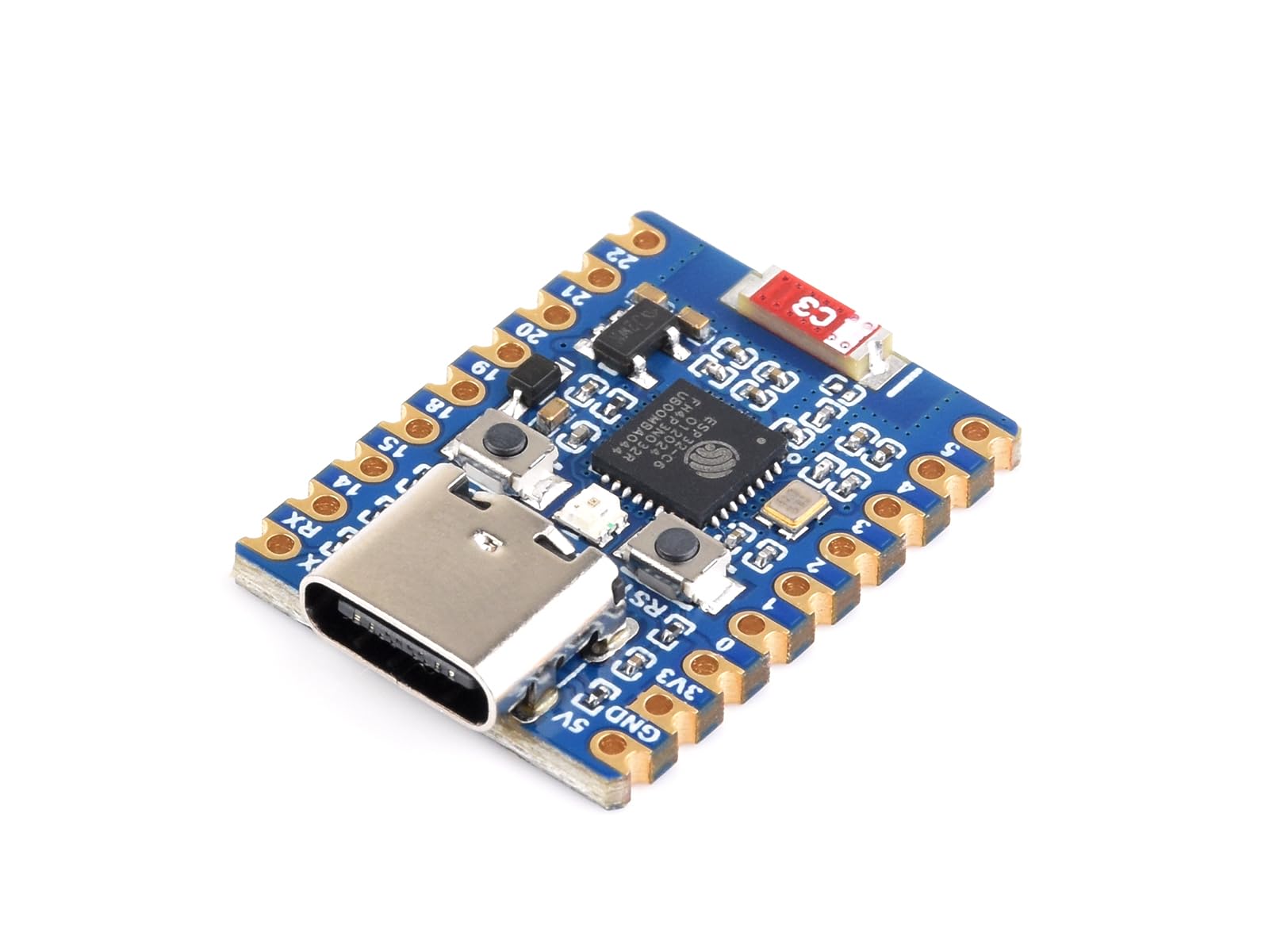 ESP32 C6 Zero WiFi 6 Entwicklungsboard Basierend auf ESP32-C6FH4 Doppelprozessoren, bis zu 160MHz Betriebsfrequenz, Integriert 2.4GHz Wi-Fi 6 (802.11 ax/b/g/n) & Bluetooth 5, USB Typ-C Port Angebot bei HelloDeals
