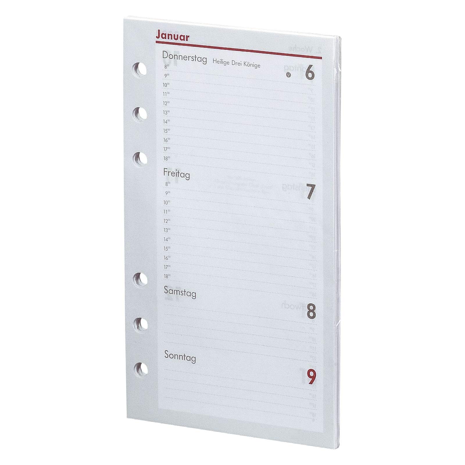BSB Ersatzeinlage Kalendarium 2026, 6-fach Lochung - passend für BSB Kompakt Terminplaner Organizer, 02-0058 Angebot bei HelloDeals