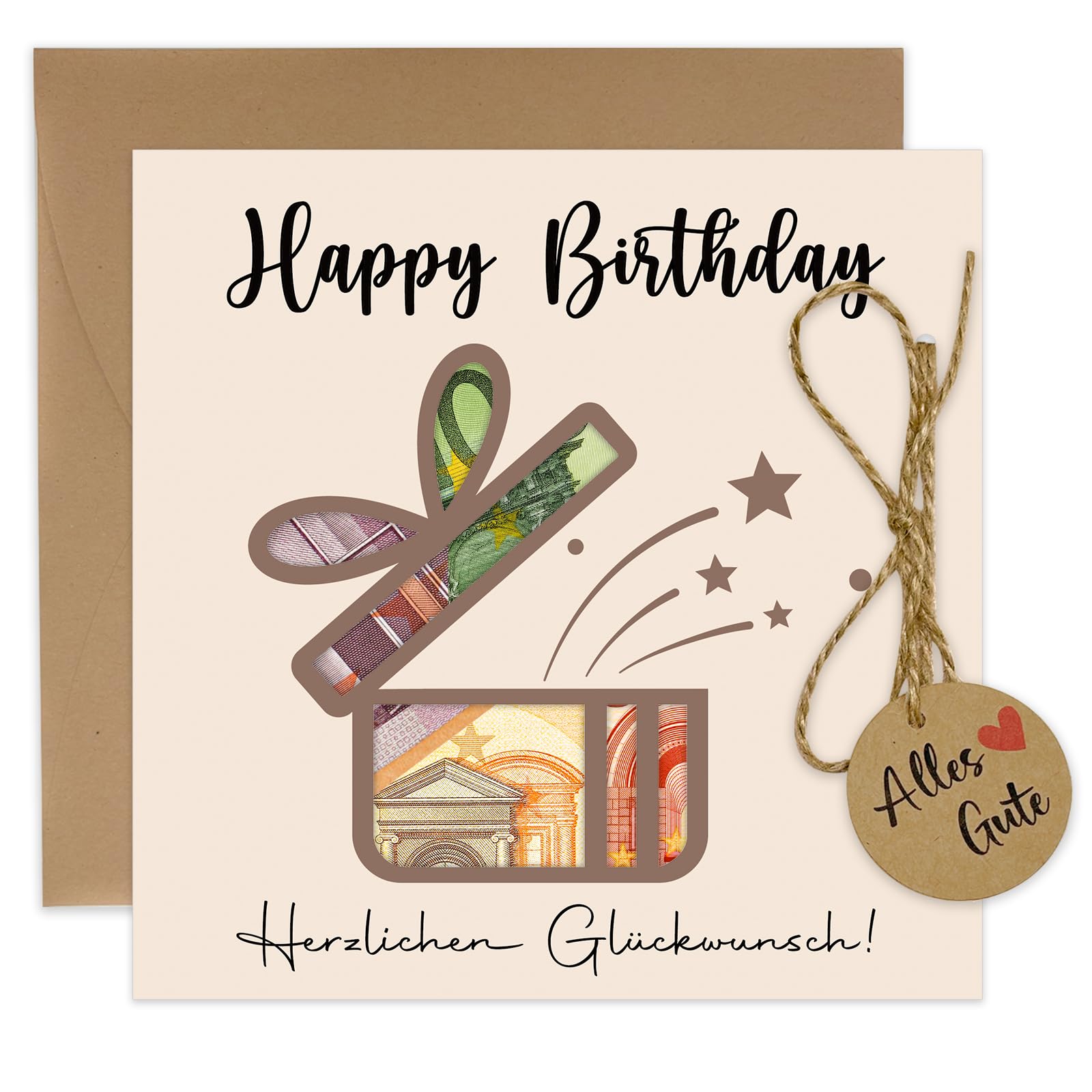 Geldgeschenke Geburtstag, Geldgeschenke Verpackung mit Geburtstagskarte Umschlägen, Originelle Geldkarte Geburtstag Angebot bei HelloDeals