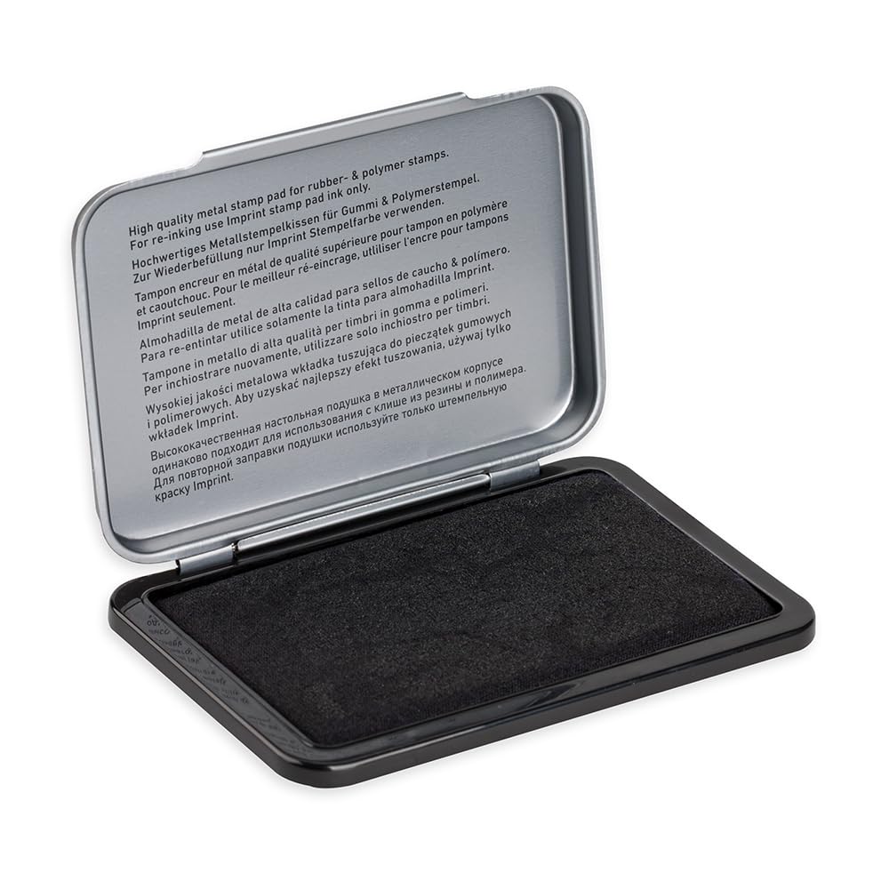 Imprint Handstempelkissen 9071M schwarz, Größe 90x50 mm, mit Metalldeckel, wasserbasierte Tinte optimal für Gummi- und Polymer-Handstempel geeignet Angebot bei HelloDeals