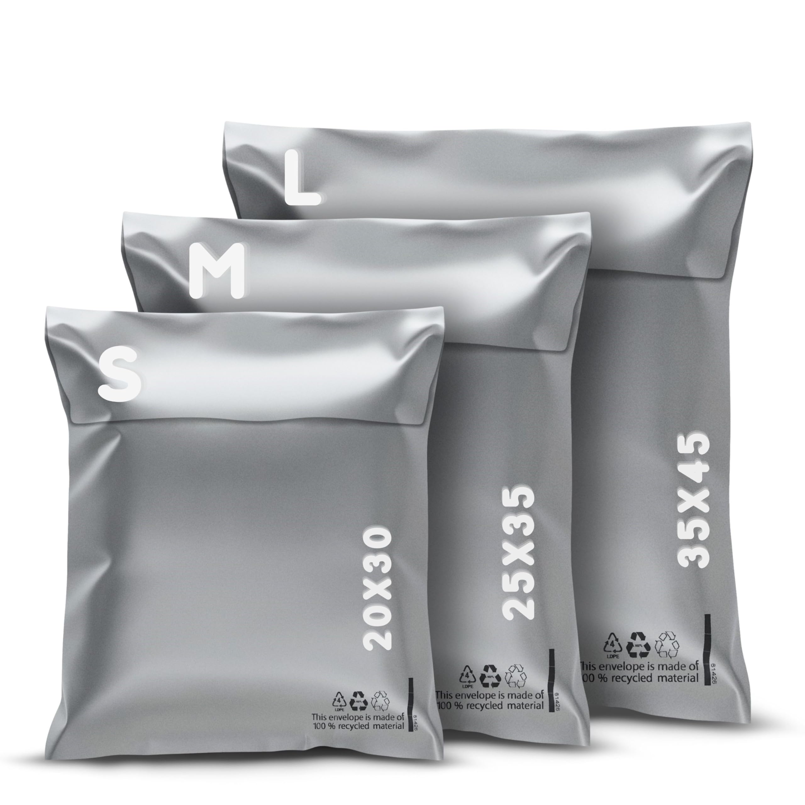 RAGO® Versandtaschen Plastik Warensendung S-10 Stück I M-10 Stück I L-10 Stück I Versandbeutel Selbstklebend und Blickdicht I Plastiktüten Verschließbar I Ideal für Vinted Set 30 Stück S/M/L Angebot bei HelloDeals