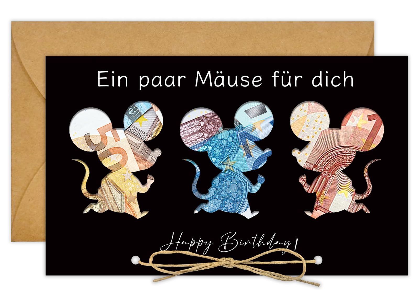 BOYATONG Lustige Geburtstagskarte Geldgeschenk Verpackung, Geldgeschenke Geburtstag mit Umschlägen, Originelle Geldkarte Geburtstag Happy Birthday Angebot bei HelloDeals