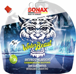 SONAX WinterBeast AntiFrost+KlarSicht Gebrauchsfertig bis -20 °C (3 Liter) schneller, schlierenfreier & effektiver Scheibenreiniger für den Winter, Art-Nr. 01354410 Angebot bei HelloDeals