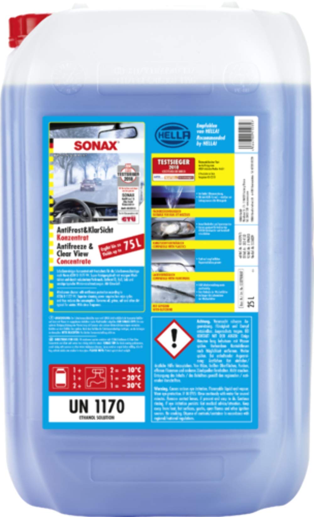 SONAX AntiFrost+KlarSicht Konzentrat Citrus 25 l Angebot bei HelloDeals