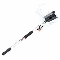 HEYNER Scheibenreiniger ausziehbar 70-125cm Fensterabzieher Abzieher & Schwamm 25cm klappbar Alu-Teleskop ergonomischer Griff Scheibenschwamm Autozubehör Angebot bei HelloDeals