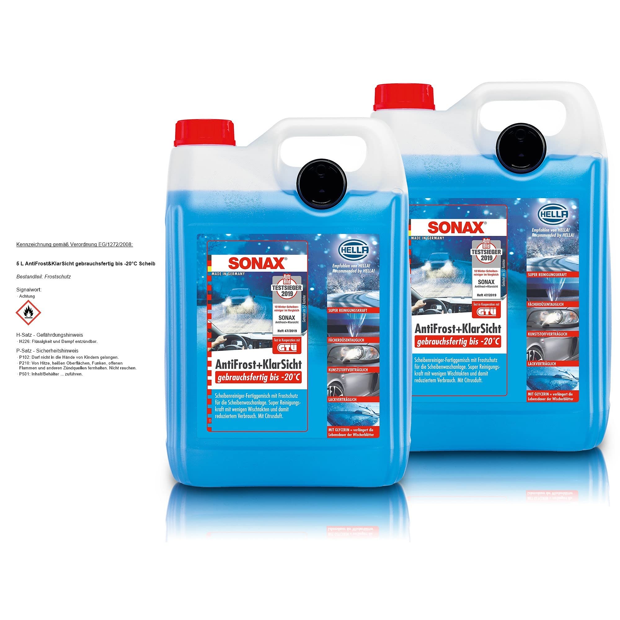 SONAX Frostschutz ANTIFROST & KLARSICHT gebrauchsfertig bis -20¡C - 10L 10 Liter Angebot bei HelloDeals