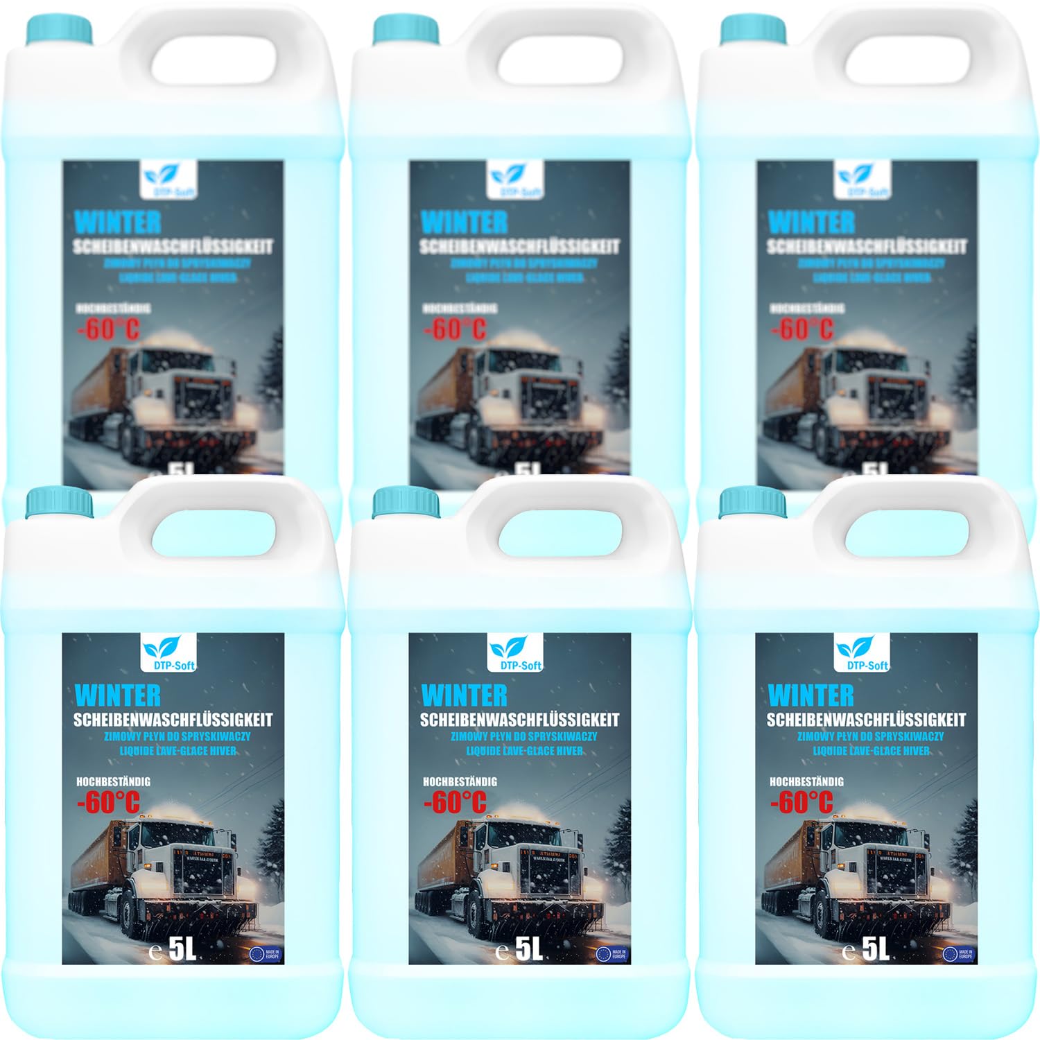 Scheibenfrostschutz Konzentrat 30 Liter -60 Grad | Frostschutz Konzentrat für die Auto Scheibenwaschanlage | Frostschutz Konzentrat 6x 5L Angebot bei HelloDeals