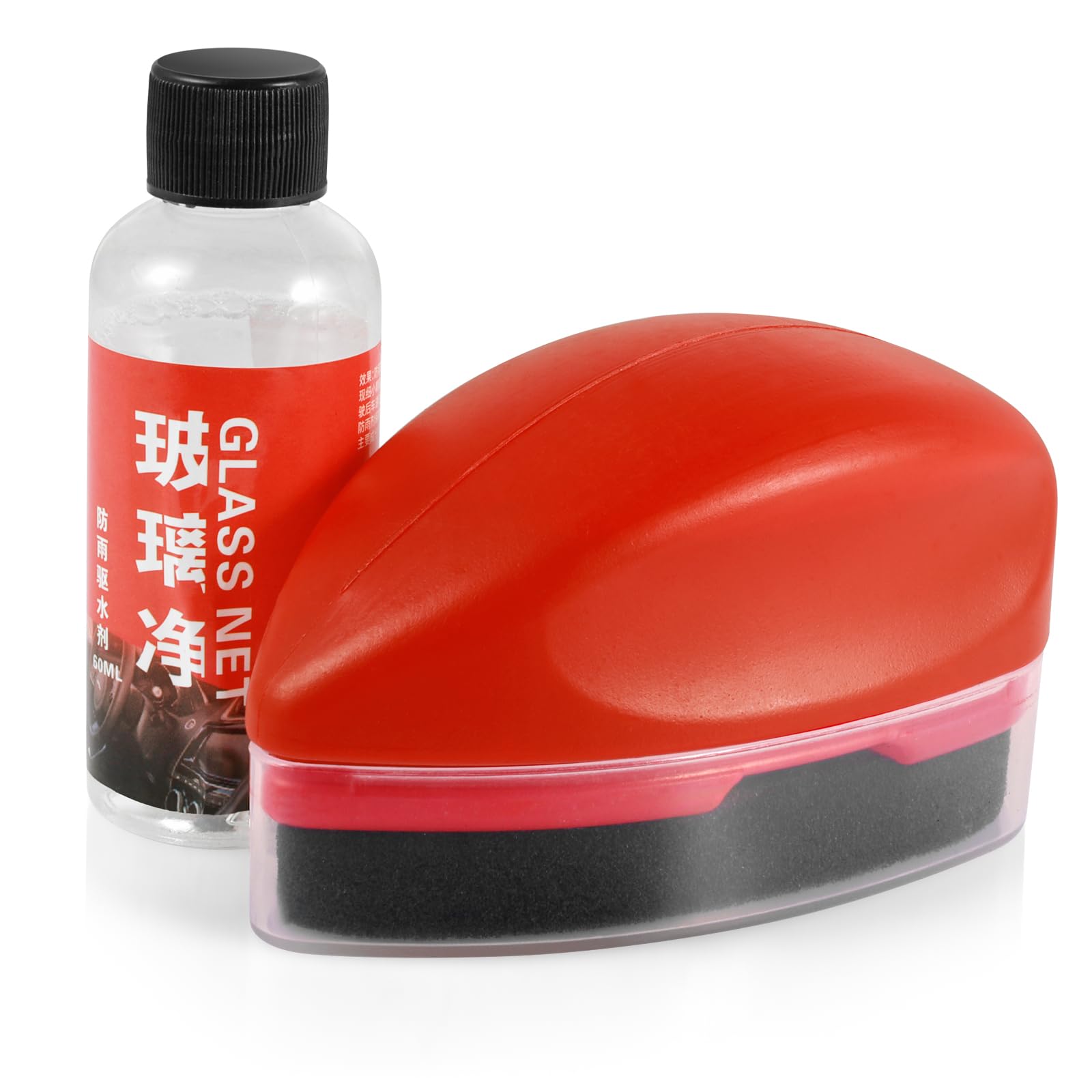 120ML Glasölfilm-Entferner, Leistungsstarker Windschutzscheibenreiniger, Auto-Glas-Reinigungswerkzeuge mit Nachfüllflüssigkeit, Multifunktionale KFZ-Ölfilm-Reinigungsbürste für Autoscheiben Angebot bei HelloDeals