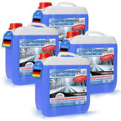 FAST X Scheibenfrostschutz/Scheibenwischwasser für Auto/LKW– 5 Liter Kanister– Winter und Sommer – Schutz bis -30°C (5 Liter) (4x5 Liter) 20 l (1er Pack) Angebot bei HelloDeals