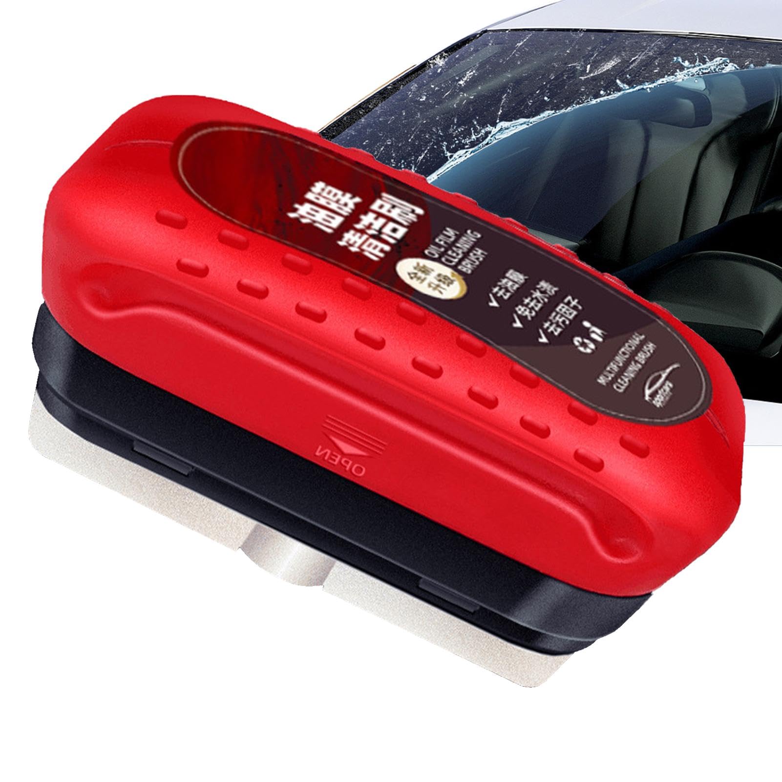 Glas-Ölfilm-Entferner | 120ml Glas-Ölfilm-Reiniger | Ölfilm-Entferner Für Glas | Autoglas Ölfilm Reiniger | Ölfilm-Entferner Für Windschutzscheiben | Zum Entfernen Von Öl- Und Wasserflecken Angebot bei HelloDeals