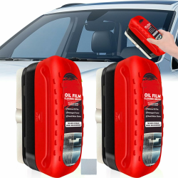 Automotive Oil Film Cleaning Brush,2pcs Ölabweisende Folie für Autoscheiben,Windschutzscheiben Reiniger,Auto Öl Film Reinigungsbürste,Ölabweisende Folie Entferner für Autoscheiben Angebot bei HelloDeals
