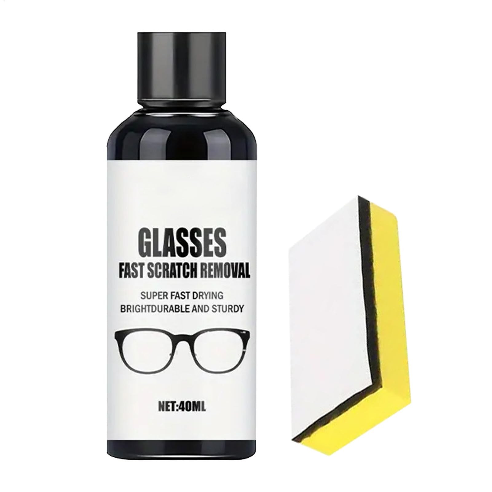 Kratzer Entferner | 40ml Politur Für Kratzer Auf Brillengläsern Und Oberflächen | Reiniger Mit Für Kunststoff Vergilbte Türen Displays Windschutzscheiben Vitrinen Spiegel Haushalt Auto Angebot bei HelloDeals