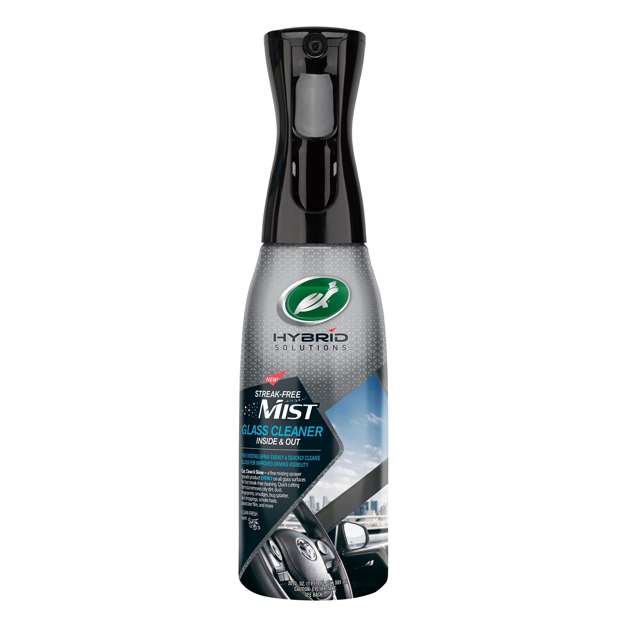 Turtle Wax 53791 Hybrid Solutions Streifenfreier Glasreiniger mit Sprühnebel – Entfernt Fingerabdrücke, Schmierer und Schlieren von Windschutzscheiben, Bildschirmen und Spiegeln Angebot bei HelloDeals