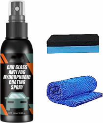 Auto-Windschutzscheibenspray, wasserabweisendes Antibeschlagmittel, Autoglas-Antibeschlag-Regenschutzmittel für alle Arten von Glas, Mittel zur Entfernung von Glasölfilmen (1 Set) Angebot bei HelloDeals