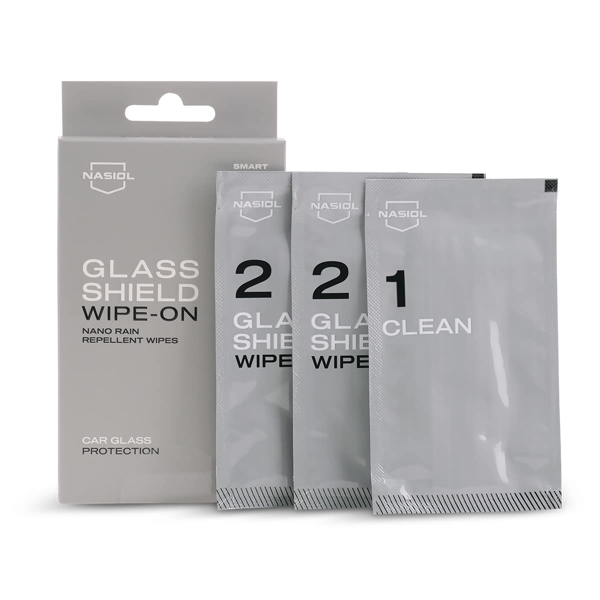 Nasiol Glasshield Wipe-On Nano Regenschutztücher für Windschutzscheiben , Scheibenversiegelung Auto , Anti Regen , Windschutzscheibe, Lotuseffekt Autoscheibe, Schmutzabweisend, Schneeabweisend Angebot bei HelloDeals