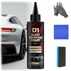 D1 Glass Polishing Liquid, Auto Glass Scratch Care Polishing Fluid, Anti-Fog Hydrophobic Coating Spray, Eliminates Coatings, Waxes, Oils and More (1pcs) Angebot bei HelloDeals