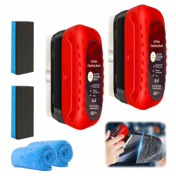 Homefantasy Ölfilmentferner Autoglas Für Antibeschlagmittel 2 Stück Entfernt Fettfilme und Wasserflecken Kfz ölfilm Reinigungsbürste Geeignet für Türen,Fenster,Badezimmerglas,Autospiegel Angebot bei HelloDeals