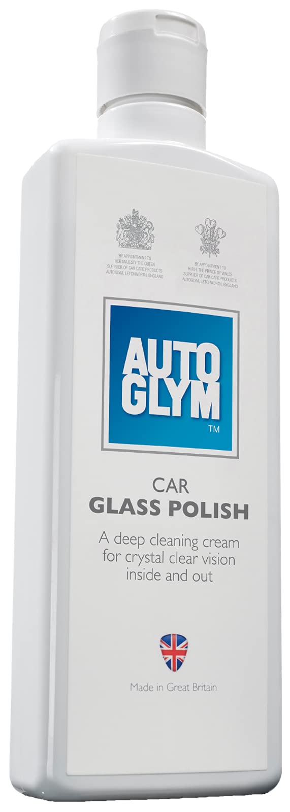Autoglym Autoglas Politur - Für Innen- und Außenanwendung, Glaspolitur Entfernt Verkehrsfilm, Fett, Wachs und Insekten von der Autoscheibe 325ml Poliermittel-Applikator Angebot bei HelloDeals