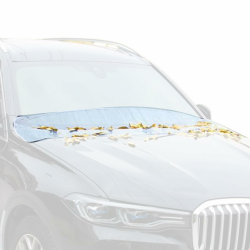 Qutalmi Autoblatt-Schutz, Windschutzscheibenabdeckung, Schutz gegen Laub Wasserfest für Frauen Männer Winter Herbst Schnee PKW SUV LKW Angebot bei HelloDeals