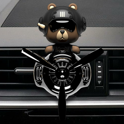 Bär Pilot Autoduft, Cartoon Autodiffusor Entlüftungsclip, Rotierende Lufterfrischer Auto, Dekoratives Auto Zubehör Innenraum, Für Entspannen, Entfernen Von Geruch Angebot bei HelloDeals