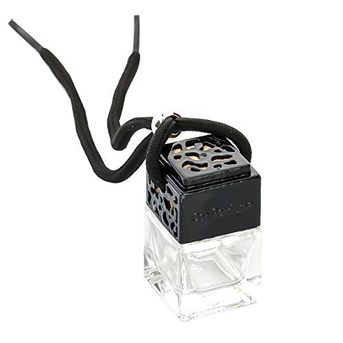 Zhuodingsen 5 StüCk Quadratische Glasflasche FüR Diffusor, Auto ParfüM Leere Flasche RüCkspiegel Ornament ParfüM AnhäNger Lufterfrischer Auto-Styling, Schwarz Angebot bei HelloDeals