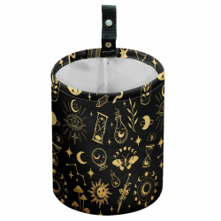 DELORIGIN Divination Magic Auto Mülleimer Wasserdicht Zum Aufhängen An Der Autositzlehne Zusammenklappbarer Mülleimer Für Fahrzeugküche Und Camping Divinationsmagie Angebot bei HelloDeals