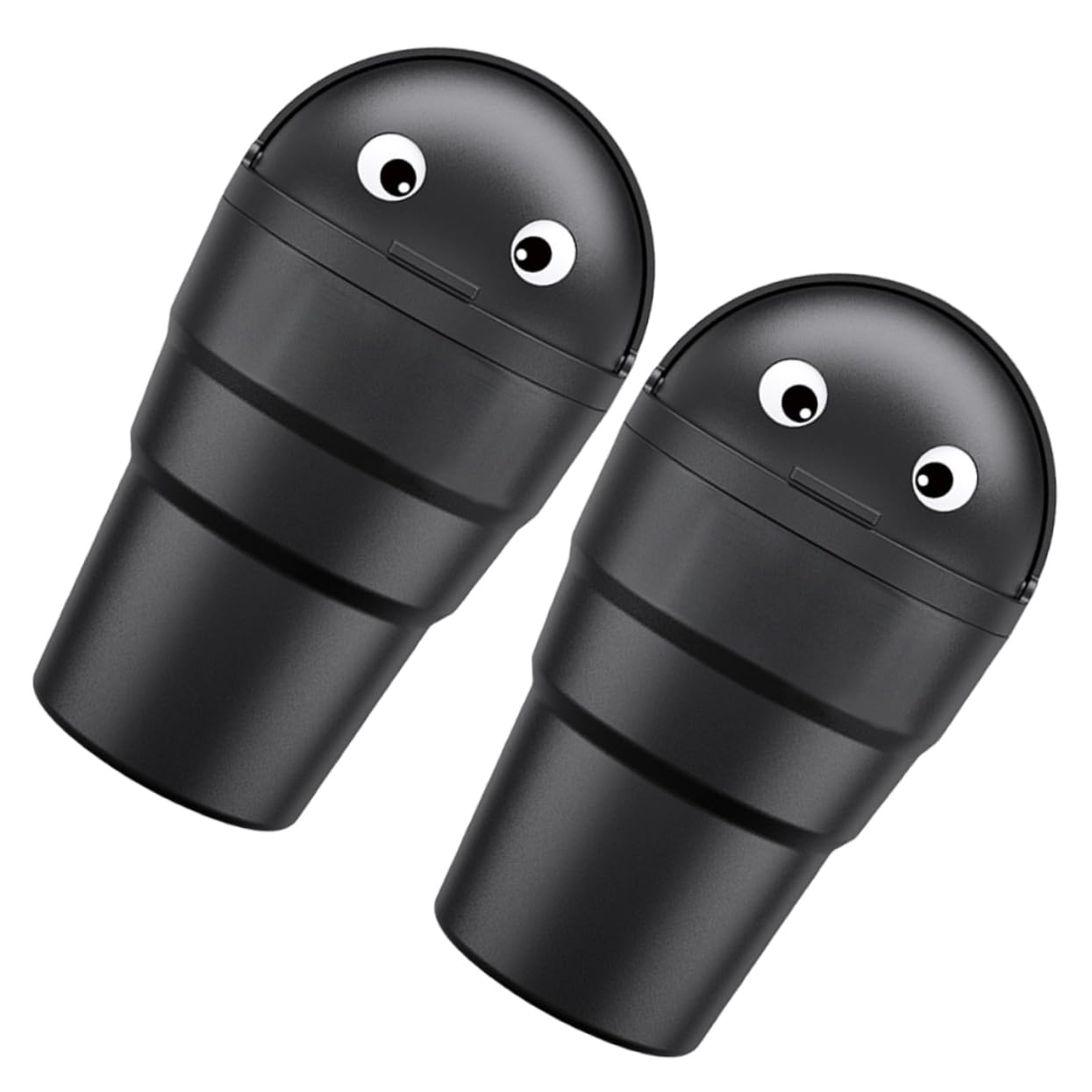 HORIALENCE 2 Stück Auto Mülleimer mit Deckel Tragbarer Müllbehälter für Getränkehalter Große Kapazität Langlebiges Kunststoffmaterial für Innenraumaufbewahrung im Auto Angebot bei HelloDeals