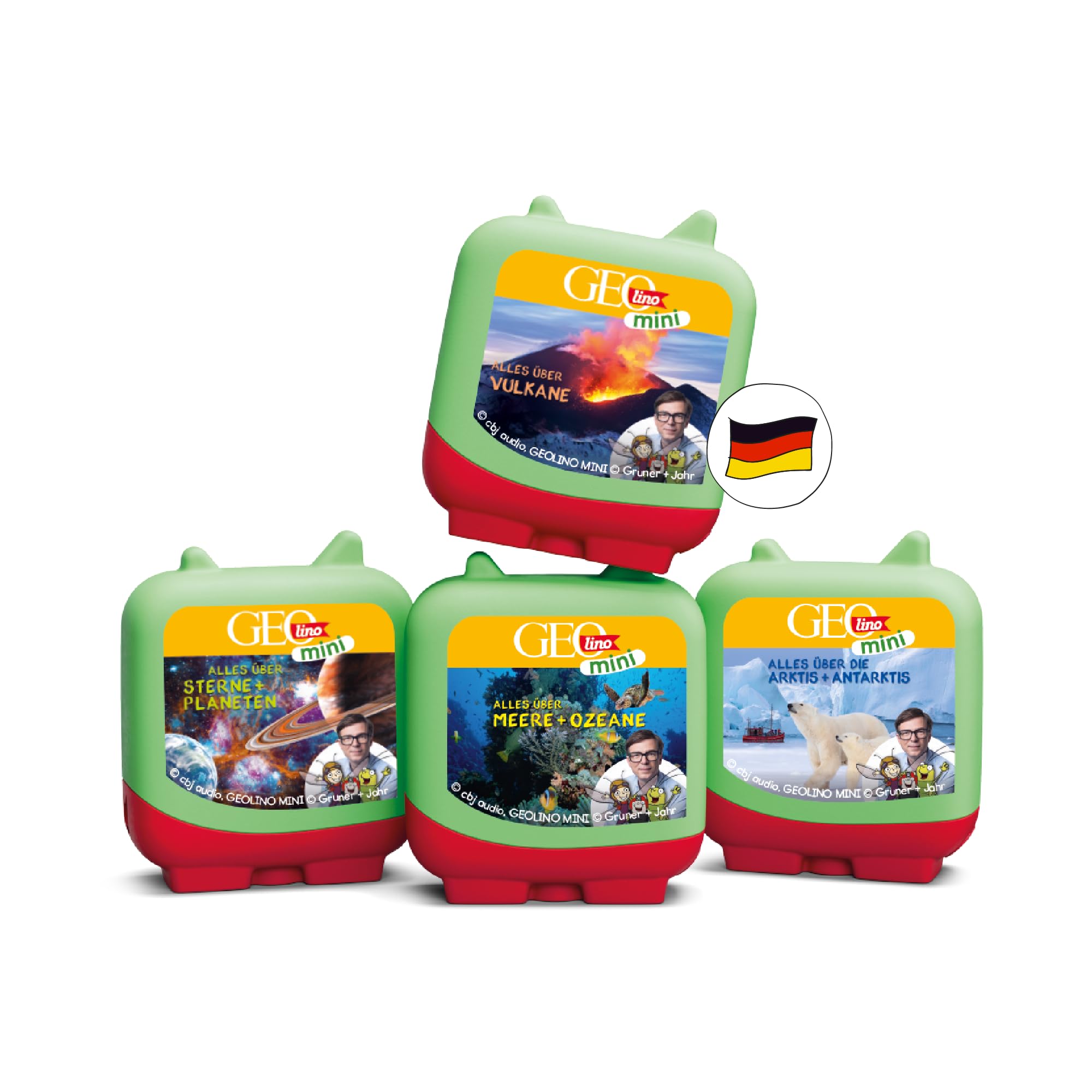 tonies Clever 4er Set GEOlino MINI für Deine Toniebox, Wissens-Hörspiel für Kinder ab 5 Jahren, Spielzeit je ca. 47 Minuten Angebot bei HelloDeals