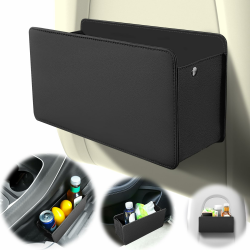 GOWODOOO Mülleimer für auto,Nappa leder Auto Mülleimer zur Aufbewahrung von Snacks,Schlüsseln,Mobiltelefonen und anderen kleinen Notwendigkeiten an der Seite der Autotür Angebot bei HelloDeals