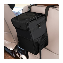 JNNJ Auto Mülleimer, Faltbarer Auslaufsicherer Mülleimer, Auto Mülleimer Mit Deckel Verstellbarem Gurt, Zusammenklappbarer Und Tragbarer Wasserdichter Auto-Mülleimer Angebot bei HelloDeals