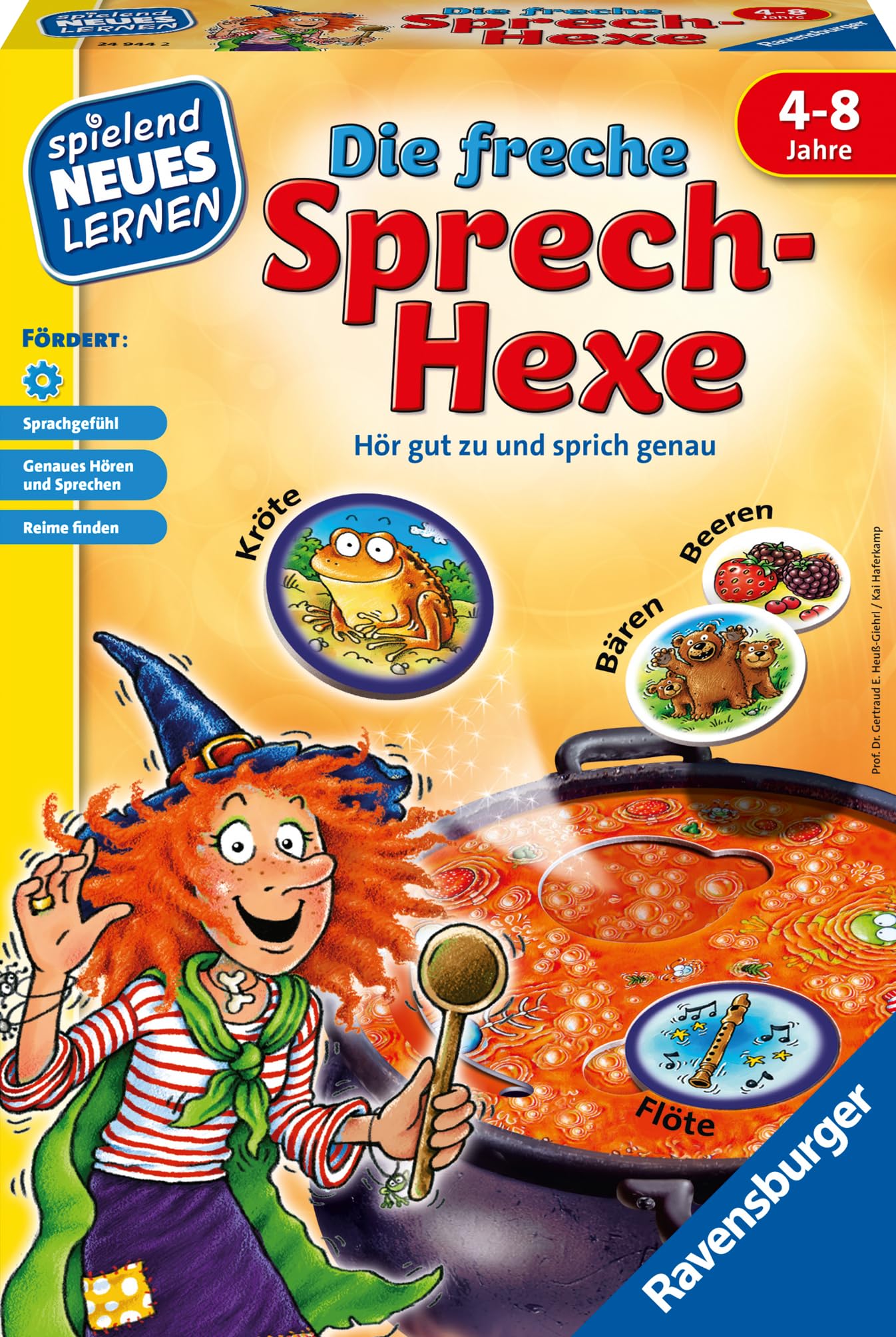 Ravensburger 24944 - Die freche Sprech-Hexe - Spielen und Lernen für Kinder, Lernspiel für Kinder ab 4 Jahren, Spielend Neues Lernen für 2-4 Spieler - Geburtstagsgeschenke Single Angebot bei HelloDeals