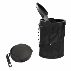 HONGXIN-SHOP Auto-Mülleimer Faltbar Einziehbar Abfalleimer Multifunktional Lagereimer mit Deckel Kann Aufgehängt Werden Behälter Geeignet für Auto, Camping, Reisen Schwarz Angebot bei HelloDeals