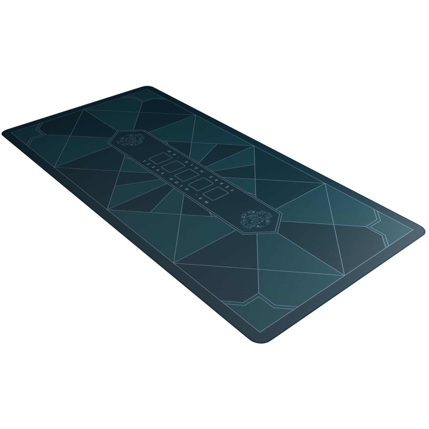 Bullets Playing Cards, Pokermatte, Paulie Design, rechteckig, Blau/Grau, 200 x 100cm Blau/Grau 200 x 100cm Angebot bei HelloDeals