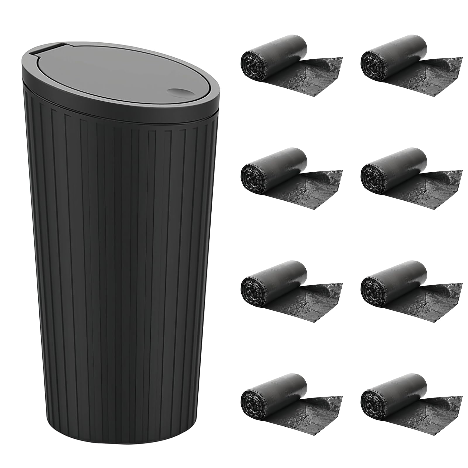 Auto Mülleimer mit Deckel 1 Stück + 8 Müllbeutel – Mini Mülleimer für Auto, Getränkehalter, Wasserdicht & Geruchshemmend, für Auto, Zuhause, Büro, Schlafzimmer Angebot bei HelloDeals