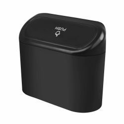 UKOFEW Auto Mülleimer, Multifunktional Kleiner Automülleinmer, Kleiner Automülleinmer mit Deckel, Auto-Mülleimer mit Deckel Hängende, für Autos, Zuhause, Büro, Küche (Schwarz) Angebot bei HelloDeals