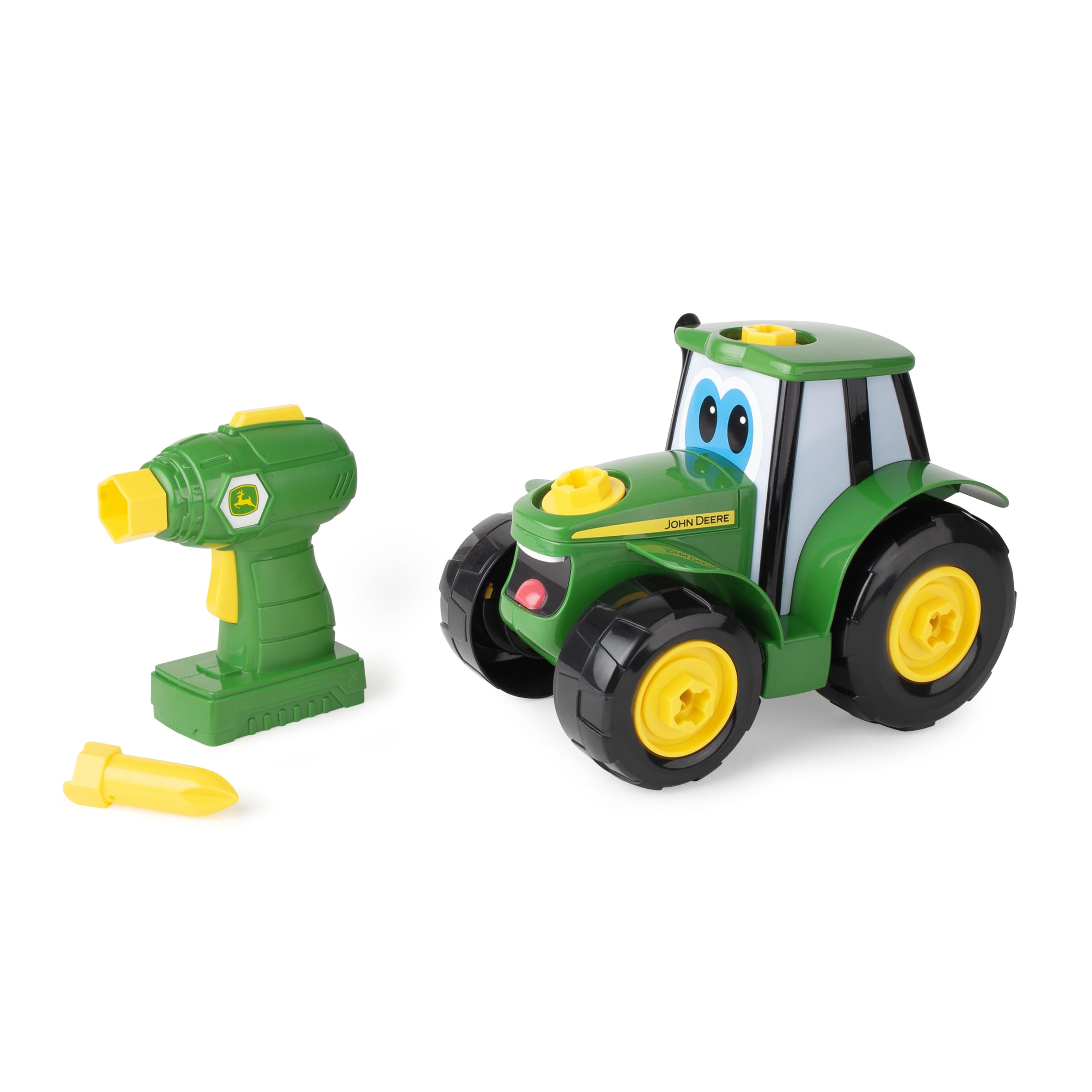John Deere 46655 Bau-Ihr-Ihnen-Johnny-Traktor, Kinder Traktor zum Selbstbauen, Hochwertiger für Kinder ab 18 Monaten, Spielen und Sammeln, Spielzeugtraktor, ab 18 Monaten, Grüne Angebot bei HelloDeals