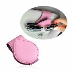 GTLM Magnetischer Brillenhalter für Auto,PU Leder Sonnenbrillenhalter Auto Aufbewahrung Brillen Tickets Karten & Hält Auto Ordentlich,Universal Auto Zubehör Innenraum Frauen (Rosa) Angebot bei HelloDeals