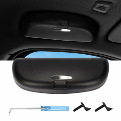 aleawol Auto Brillenetui Kompatibel mit Audi A3 8V A4 B8 B9 A5 A6 C7 C8 Q3 8U Q7 S3 S4 S5 Sonnenbrillenhalter Auto Brillenhalter Aufbewahrungsbox (Schwarz) Angebot bei HelloDeals