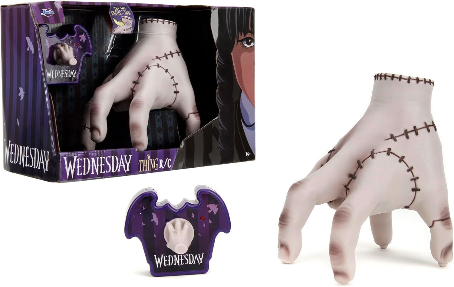 Jada Toys Wednesday Addams RC Thing (18cm) - Ferngesteuertes eiskaltes Händchen für Wednesday Fans & Kinder ab 8 Jahre, Spielzeug-Hand inkl. Fernsteuerung & Batterien Angebot bei HelloDeals
