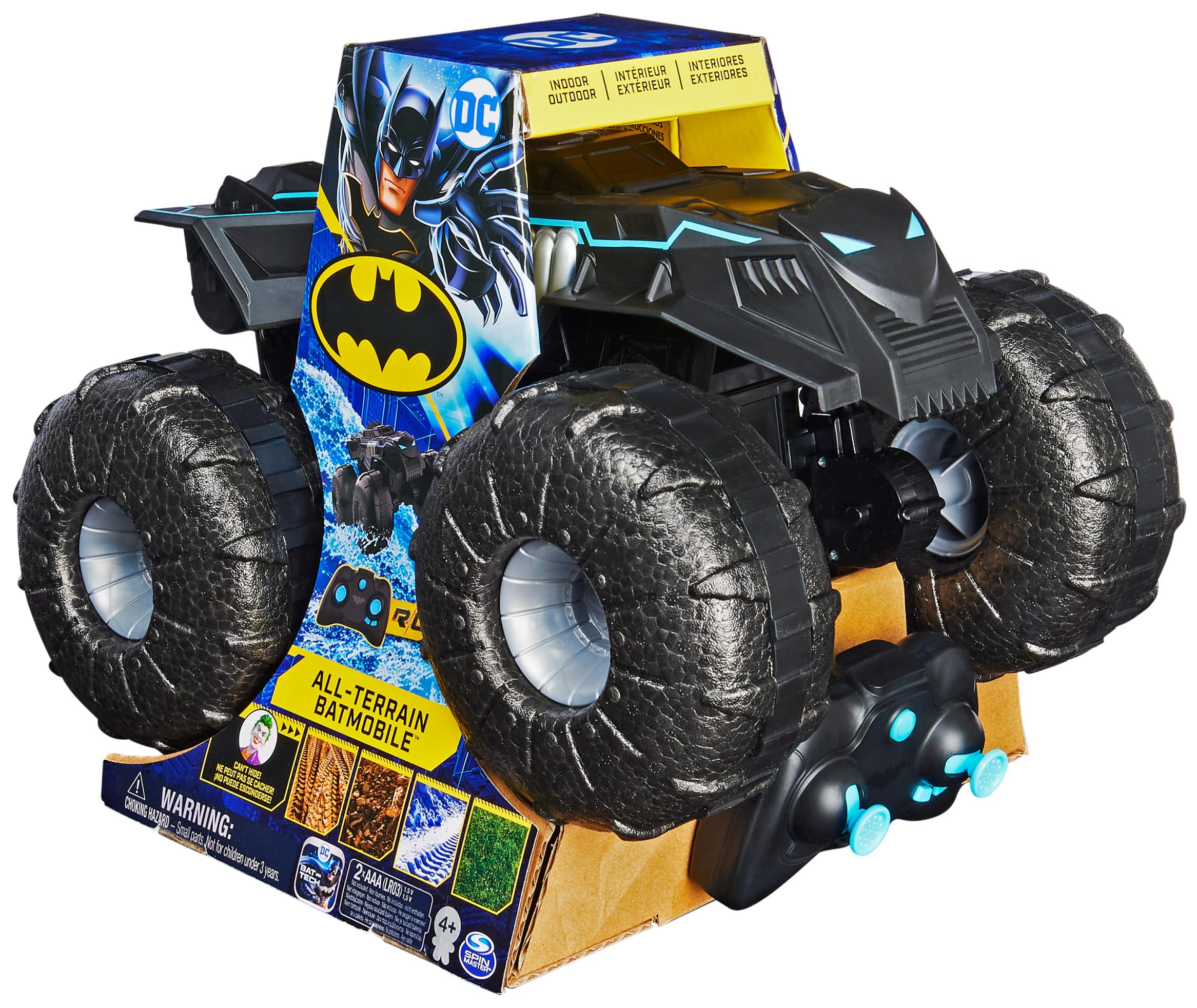 DC Batman All-Terrain Batmobile, ferngesteuertes Amphibienfahrzeug für Land und Wasser mit Platz für 1x 10cm Batman-Actionfigur Mehrfarbig Angebot bei HelloDeals
