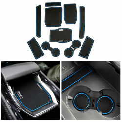 CDEFG Kompatibel mit Renault Austral E-Tech Hybrid 2022-2024 2025, Gummimatten Mittelkonsole Antirutschmatten rutschfest Becherhalter Gummi Matte Armlehne Austral E Tech 2025 Zubehör (Blau) Angebot bei HelloDeals