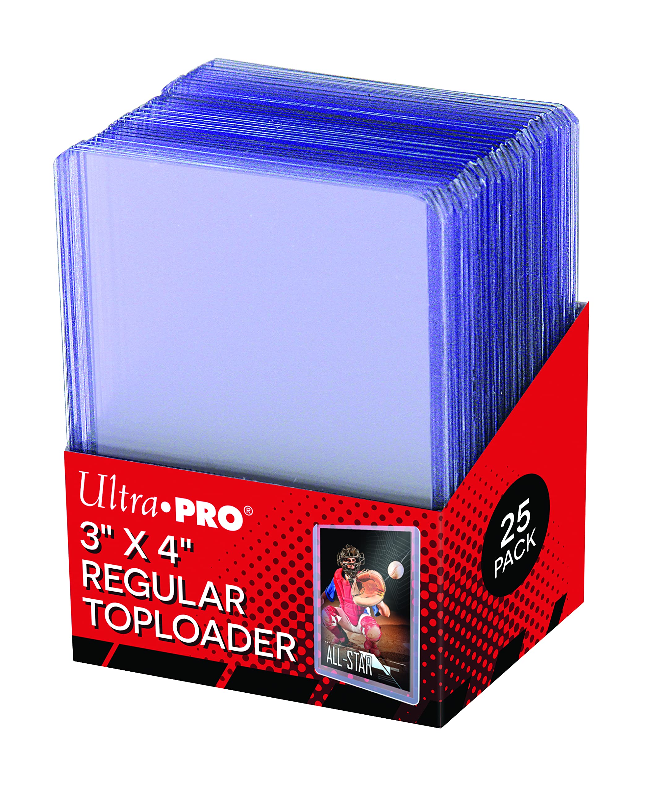 25 Ultra Pro Toploader, Kunststoff - Ultra Clear - Regular - Top Loader - 3" x 4" Transparent 3 X 4 Angebot bei HelloDeals