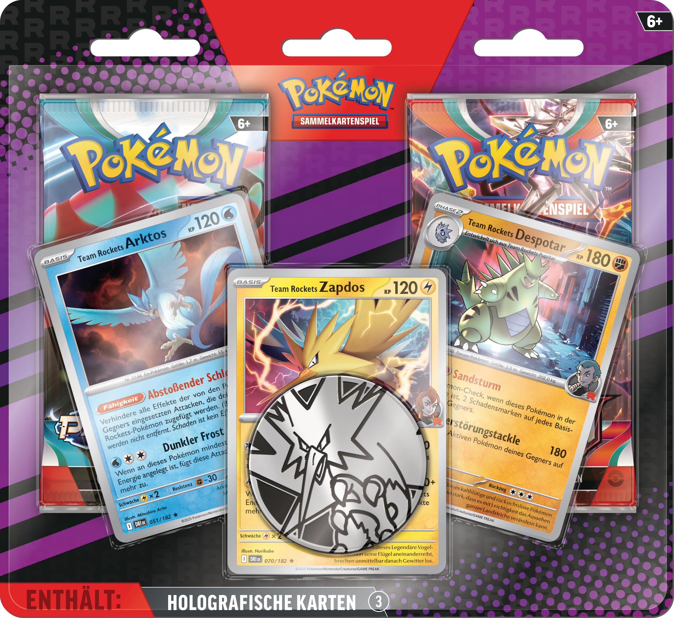 Pokémon-Sammelkartenspiel: Aufgewerteter 2er-Pack-Blister (3 holografische Karten, 1 Münze & 2 Boosterpacks) Angebot bei HelloDeals