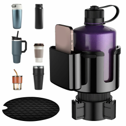 Auto Getränkehalter Einstellbar, Autobecherhalteradapter kompatibel mit 20-40 oz Flaschen, 2-in-1-Getränke-Telefon-Adapter, Kfz-Getränkehalter Erweiterung für Kaffeebecher Getränke Wasserbecher Angebot bei HelloDeals