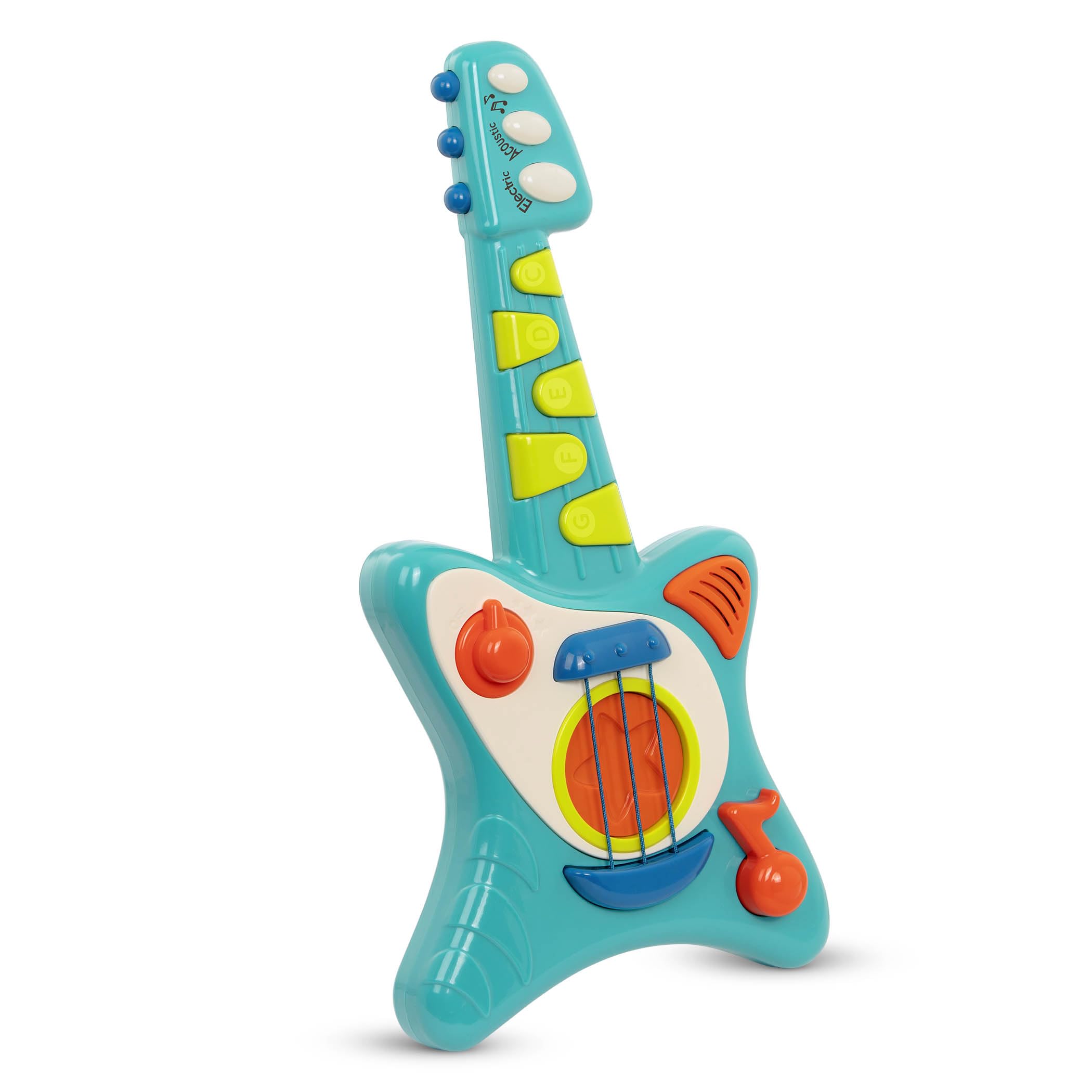 Battat Spielzeuggitarre für Kleinkinder, Kinder, Kinder - mit Liederbuch - Akustik, Elektro und Song-Modi - Lil' Rocker - 2+ Jahre E-Gitarre Angebot bei HelloDeals