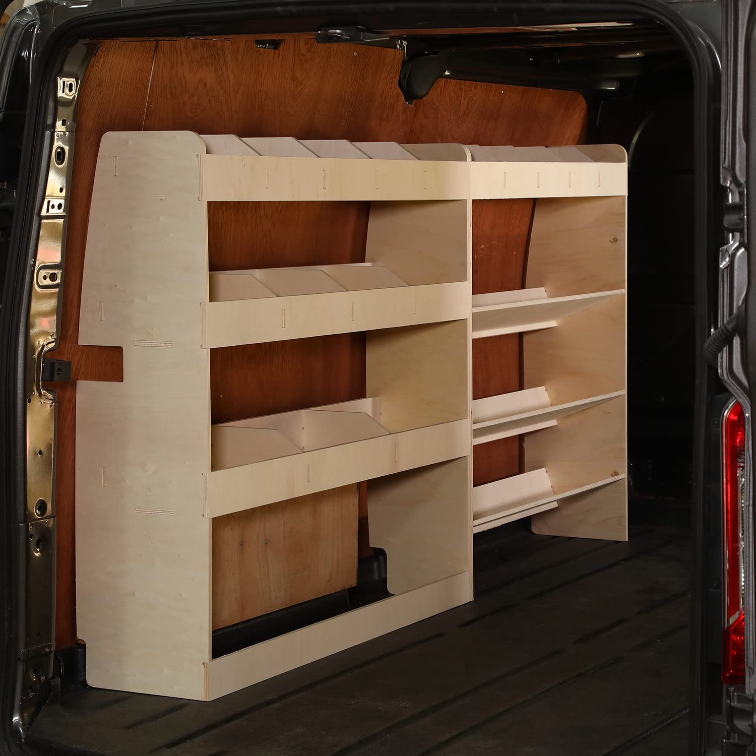 Vanify - Kompatibel mit Ford Transit Custom L2 2012+ Fahrzeugeinrichtung Fahrzeugregale, Werkzeugkasten und hinteres Regal Angebot bei HelloDeals