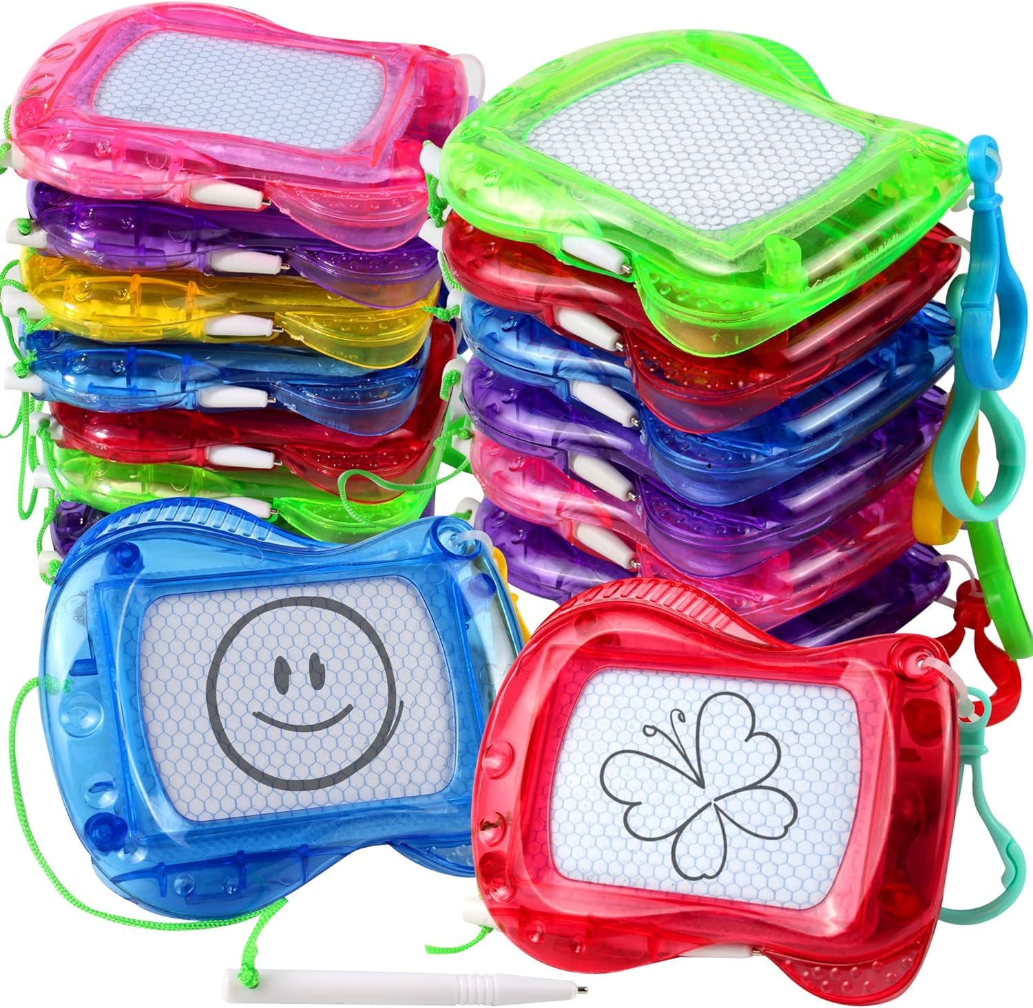 Piucrty Mitgebsel Kindergeburtstag Mini Maltafel Zaubertafel Schlüsselanhänger Kinder 12Pcs Nützliche Gastgeschenke Kleinigkeiten Give Aways Tombola Preise Pinata Füllung Party Beschäftigung 12 Stück Angebot bei HelloDeals